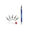 Excel Blades K18 Soft Grip Hobby Knife, 5 No 11 Blades and Safe Cap Asst. Colors 12pk 19018 - alternate 5